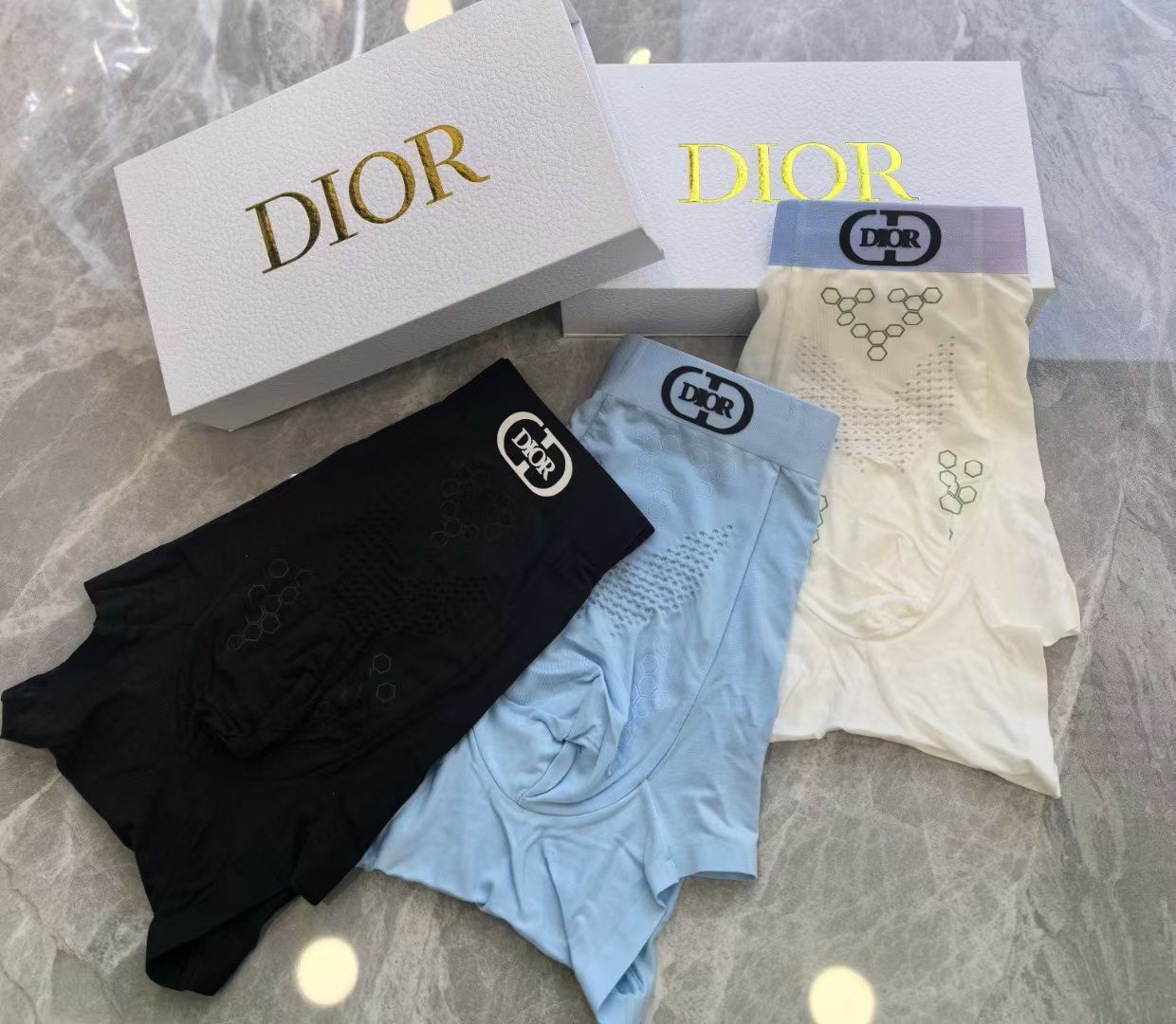 Dior HexaForm Briefs – Signature Texture Edition