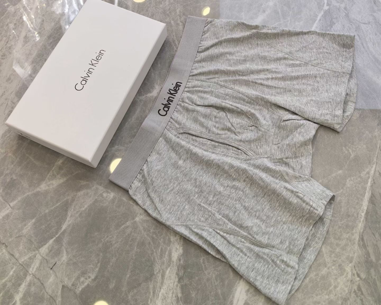 Calvin Klein Men’s Boxer Briefs – 3-Pack in Light Gray, Black & White