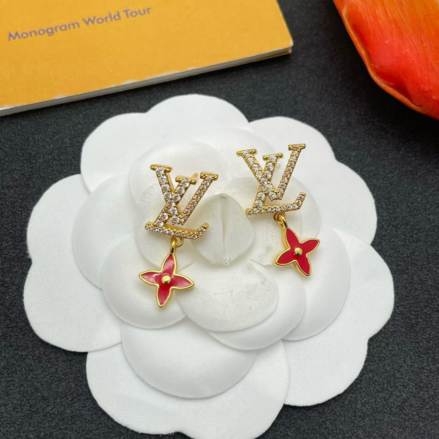 Louis Vuitton Monogram World Tour Earrings