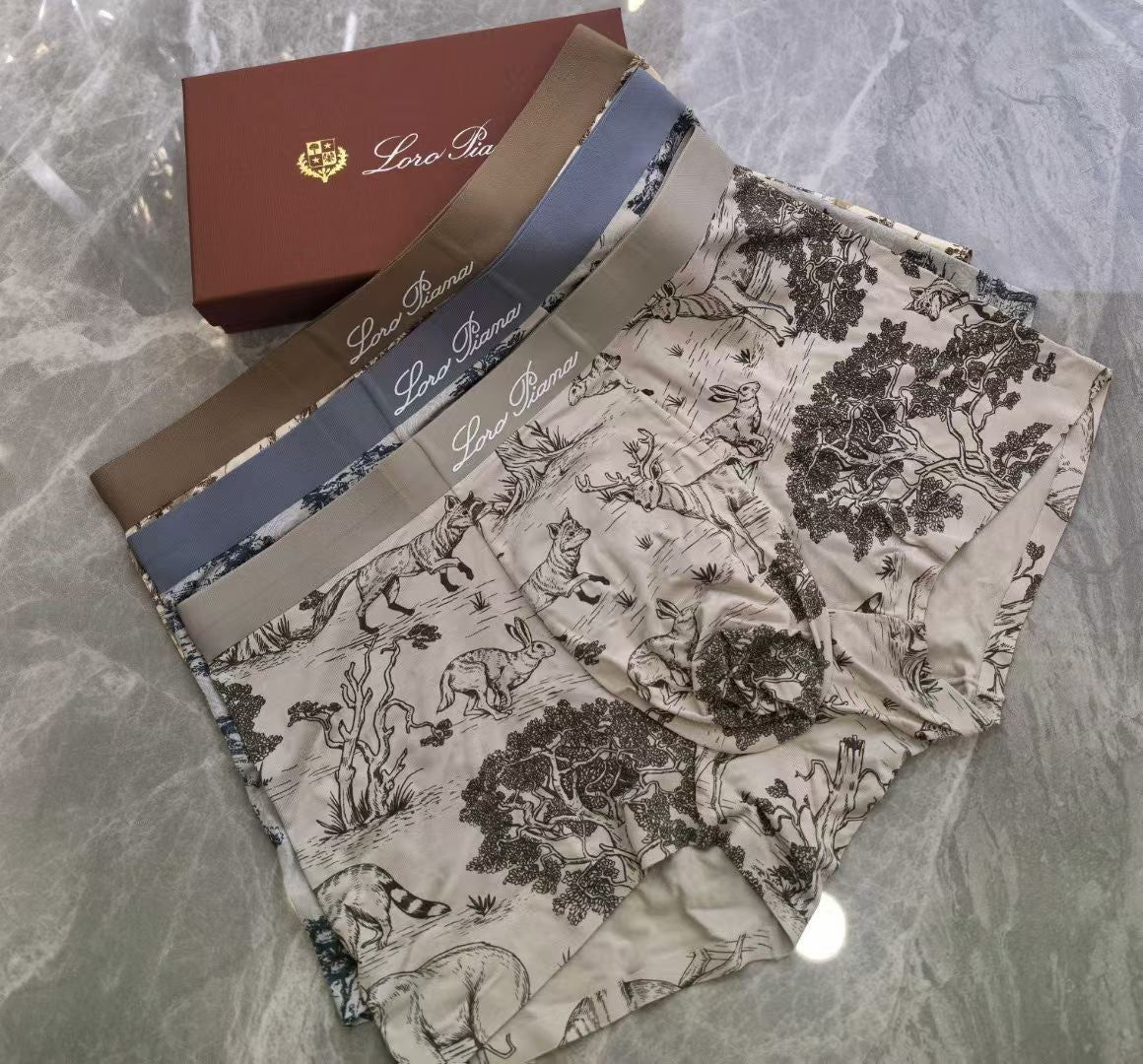 Loro Piana ToileVerde Briefs – Nature Etching Edition