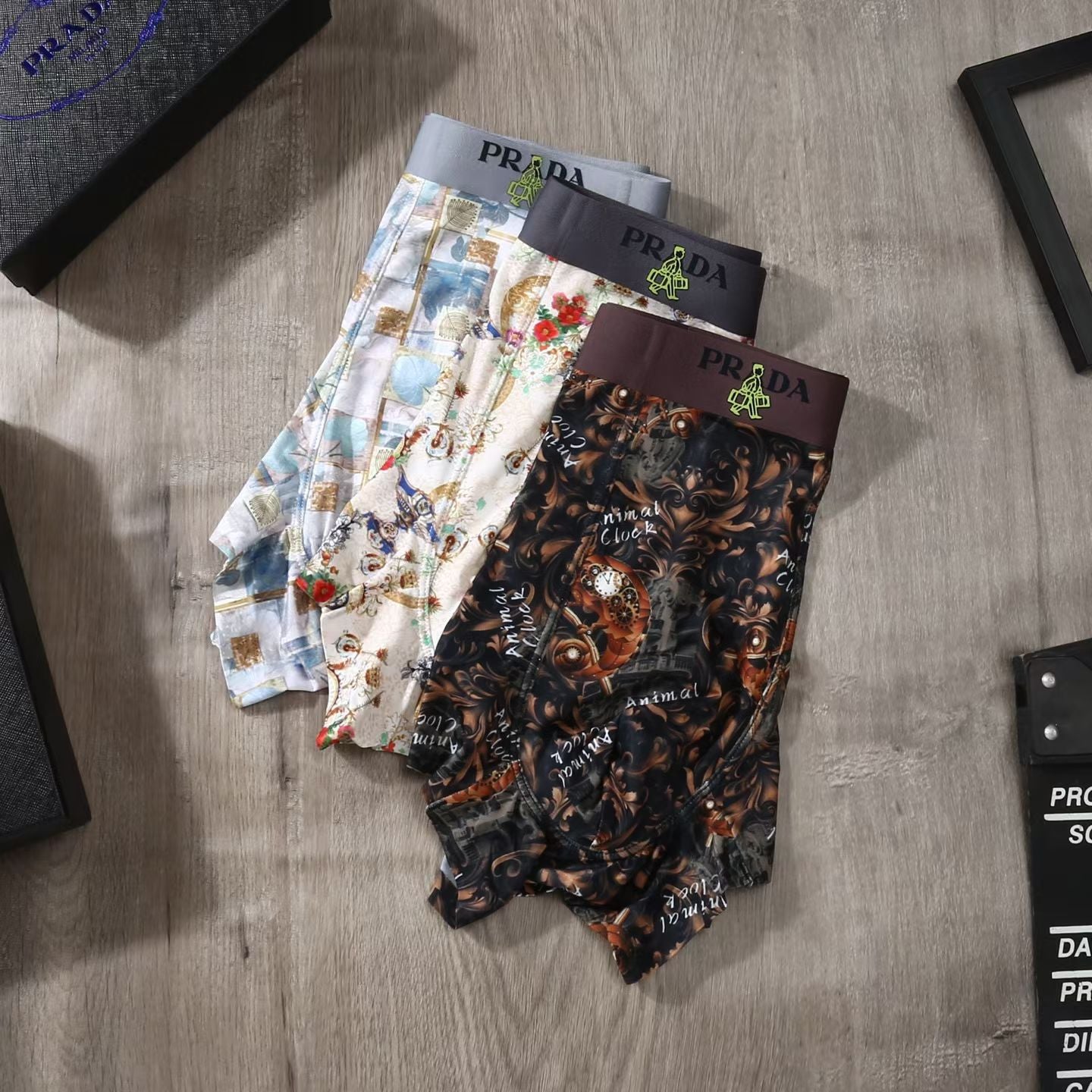Prada Cinematique Boxer Set – Patterned Prestige Edition
