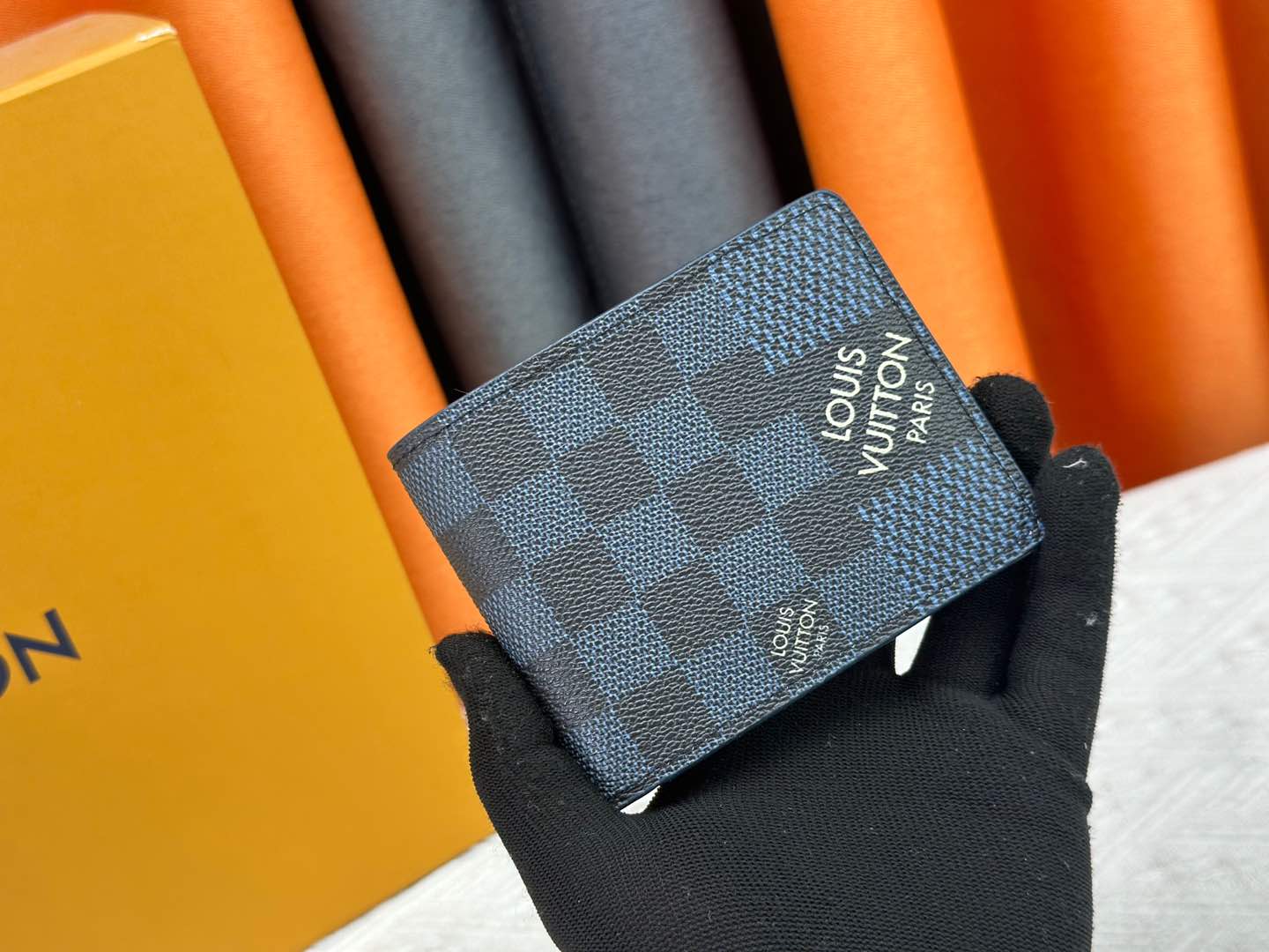 Louis Vuitton Damier Wallets – Gray & Blue Checkered