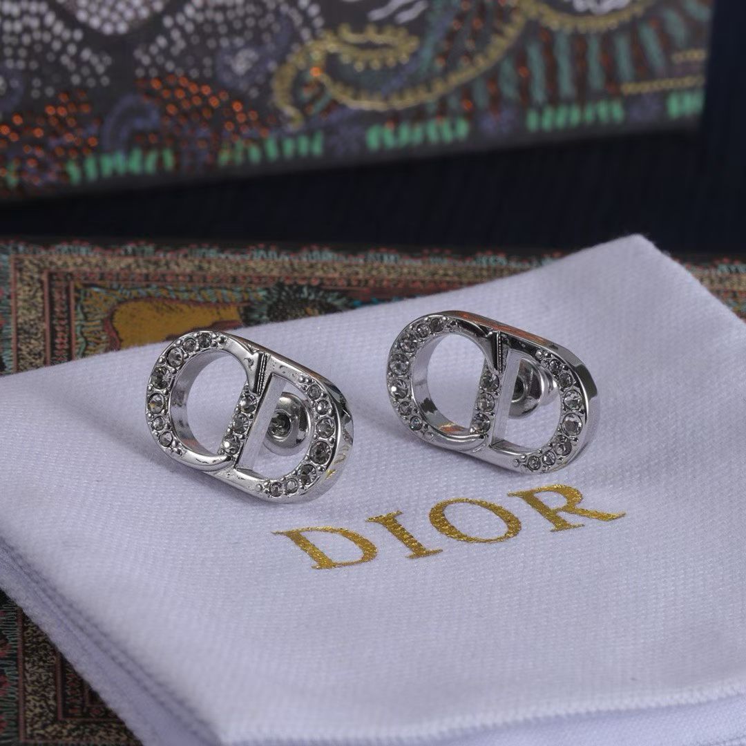 Dior CD Logo Jewelry – Necklace, Earrings & Bracelets in Silver