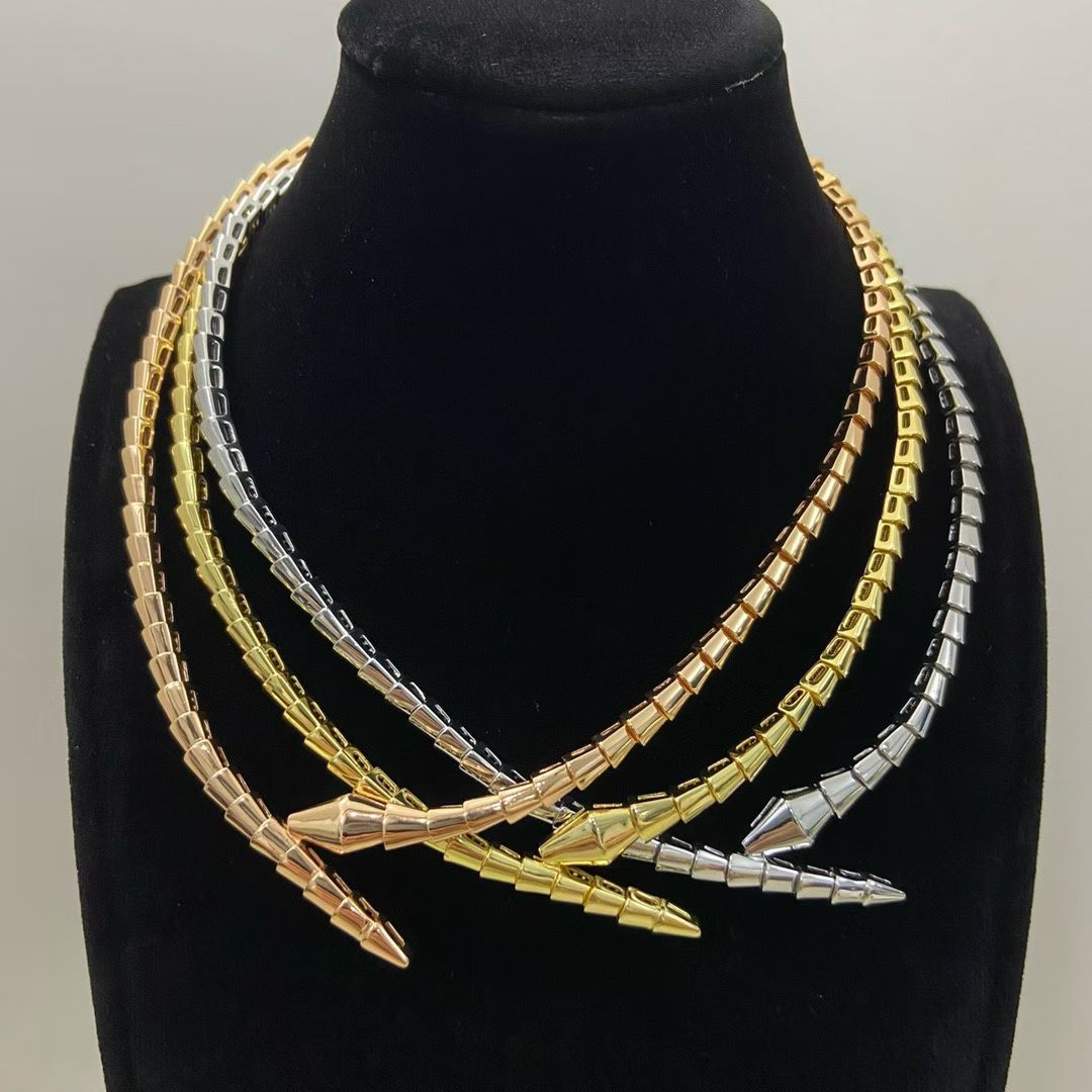 BVLGARI Serpenti Viper Necklace – Gold, Silver, Rose Gold & Mixed Metal