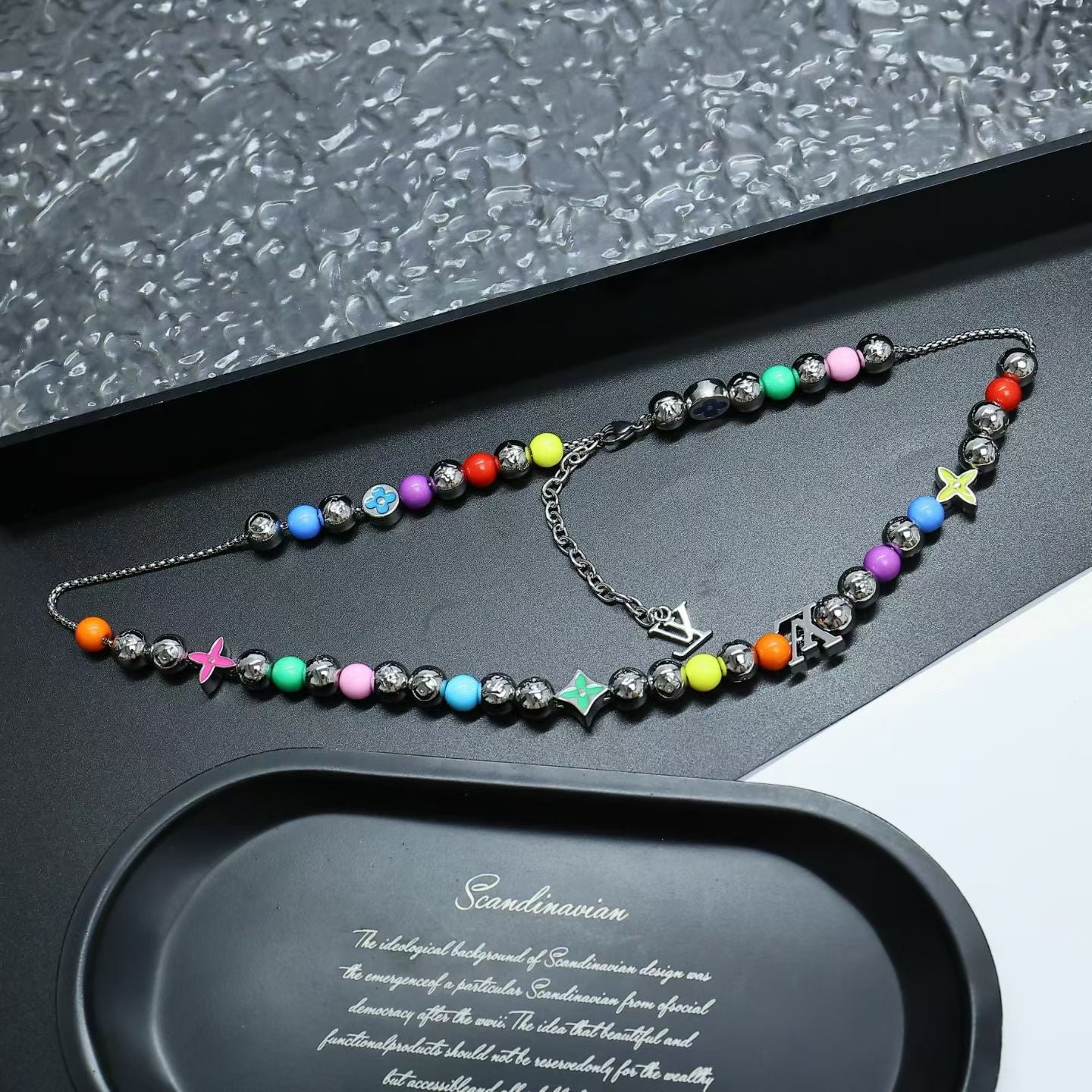 Louis Vuitton Multicolor Beaded Jewelry – Necklace & Bracelet Set