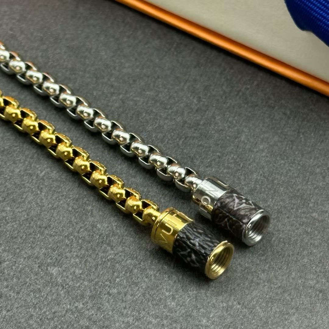 Louis Vuitton Monogram Cylinder Clasp Bracelet – Gold & Silver Variants