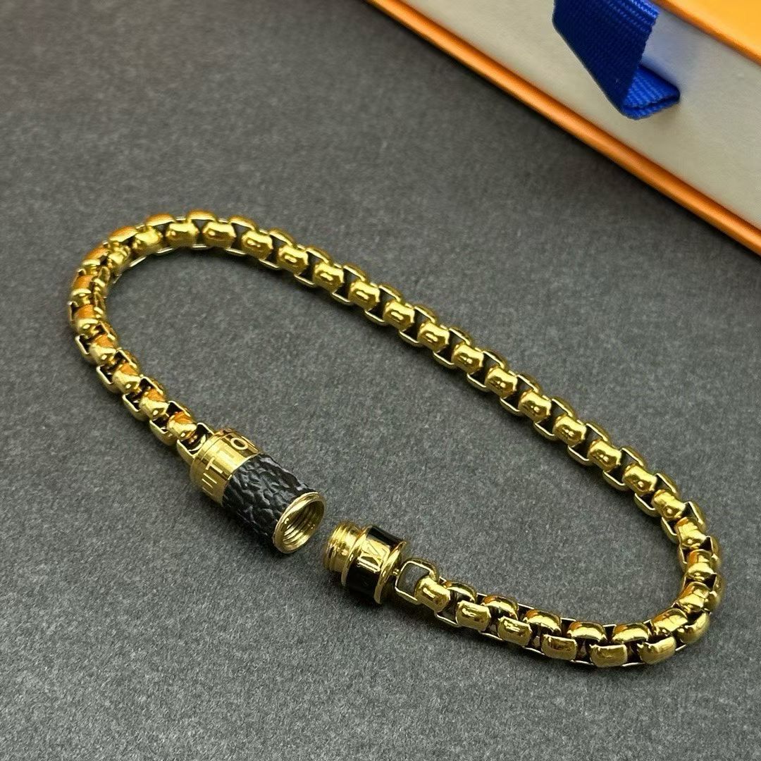 Louis Vuitton Monogram Cylinder Clasp Bracelet – Gold & Silver Variants