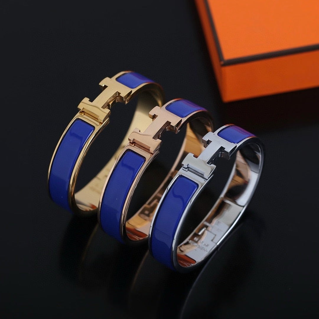 Hermès H Clasp Bracelet – Cool & Bold Tones