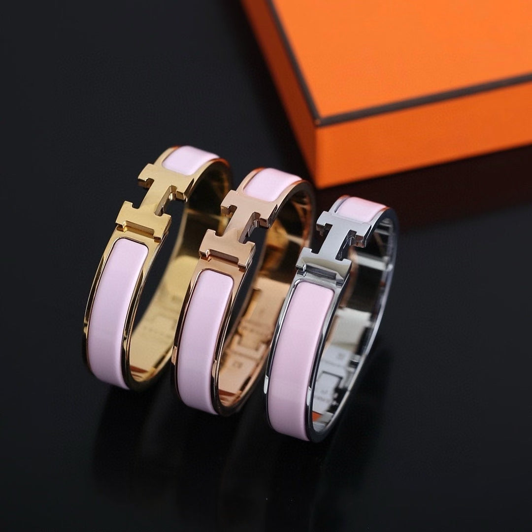 Hermès H Clasp Bracelet – Soft & Elegant Pastels