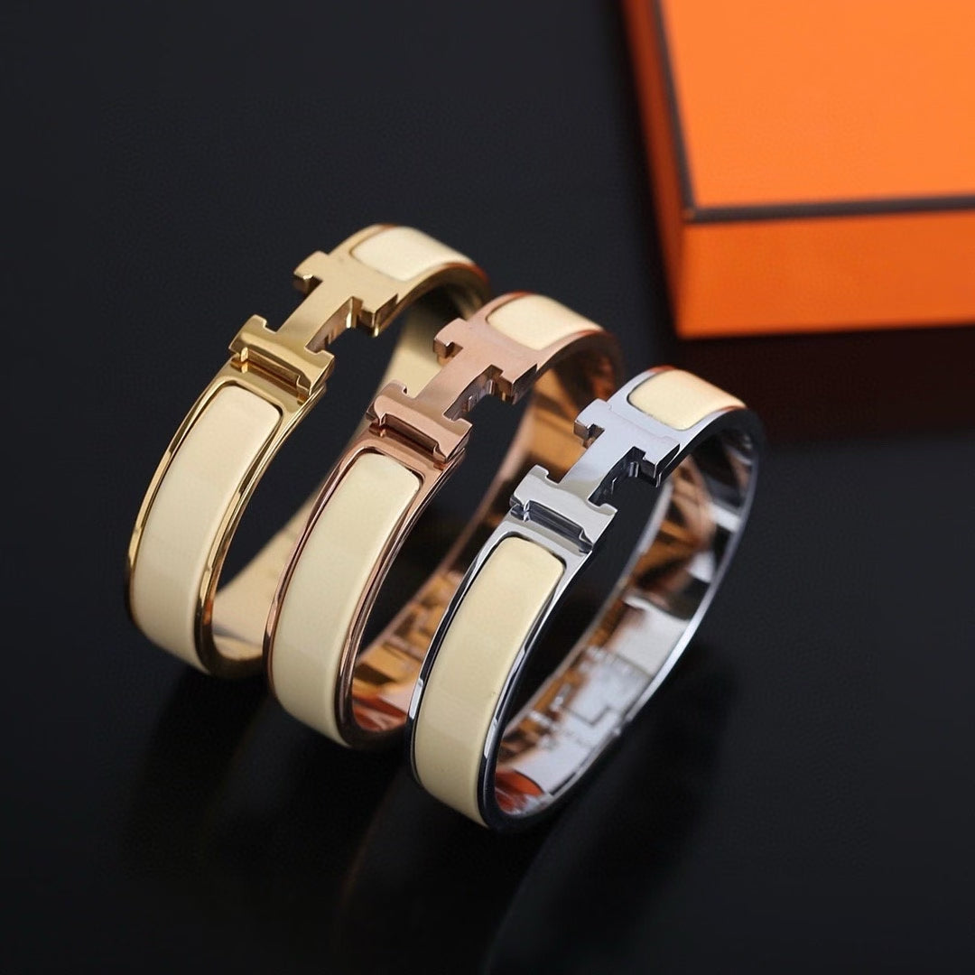 Hermès H Clasp Bracelet – Soft & Elegant Pastels