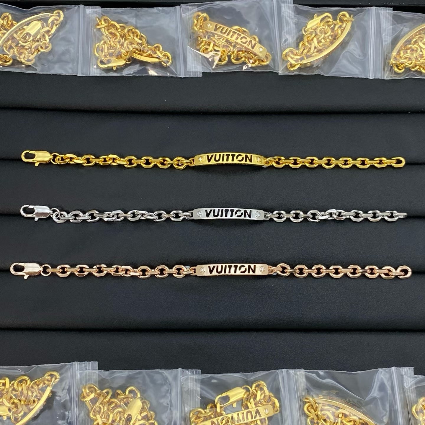 Louis Vuitton Chain Plate Bracelet – Gold, Rose Gold & Silver