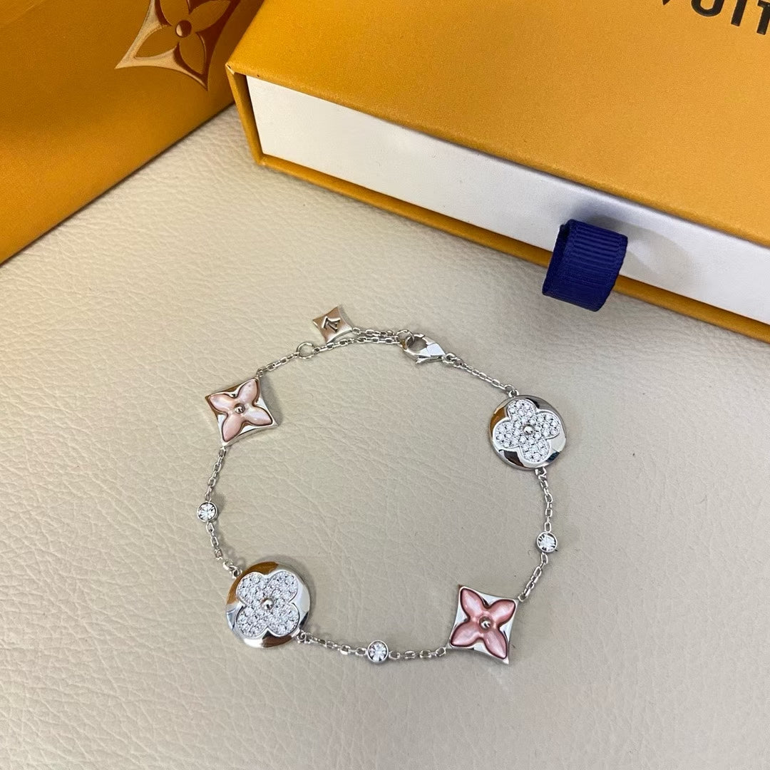 Louis Vuitton Monogram Flower Bracelet – Diamond & Enamel Floral Motifs