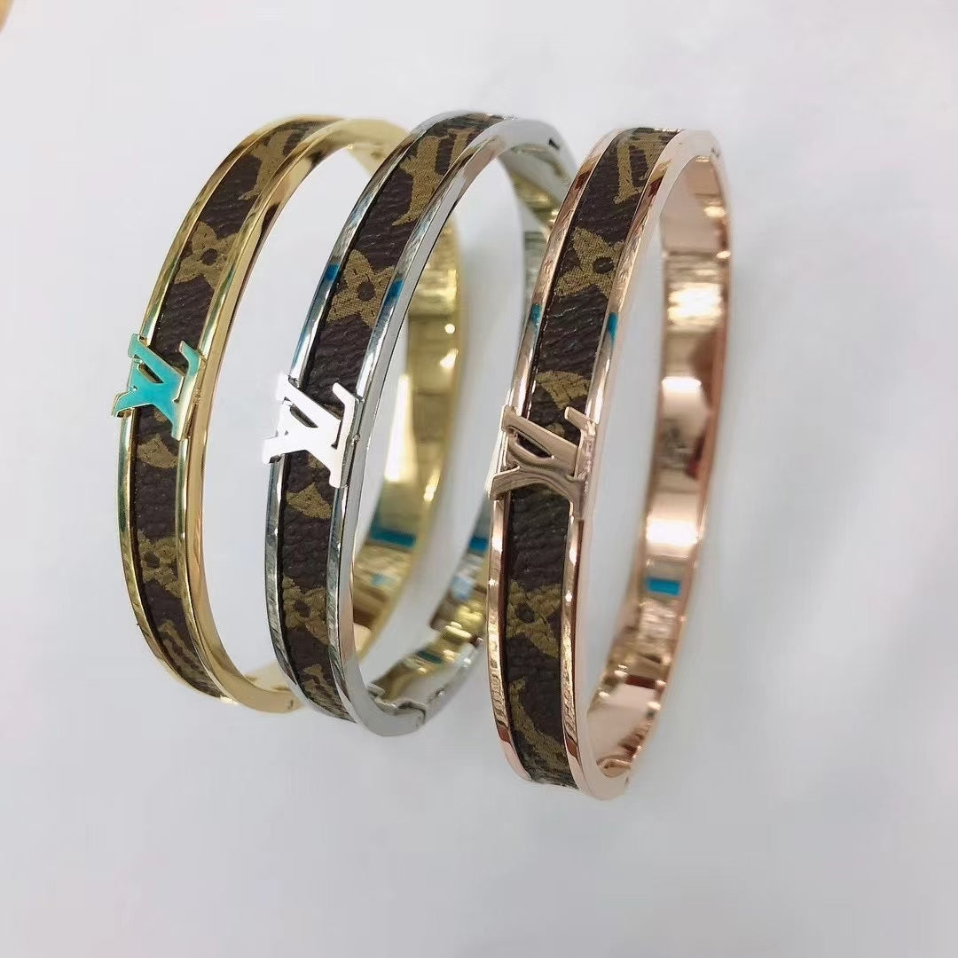 Louis Vuitton Buckle Clasp Bracelet Trio