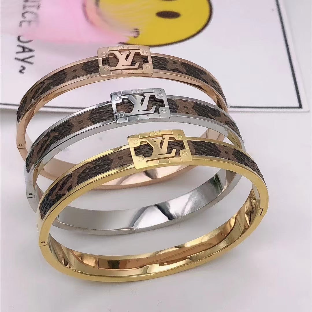 Louis Vuitton Monogram Buckle Bracelet – Gold & Silver Variants