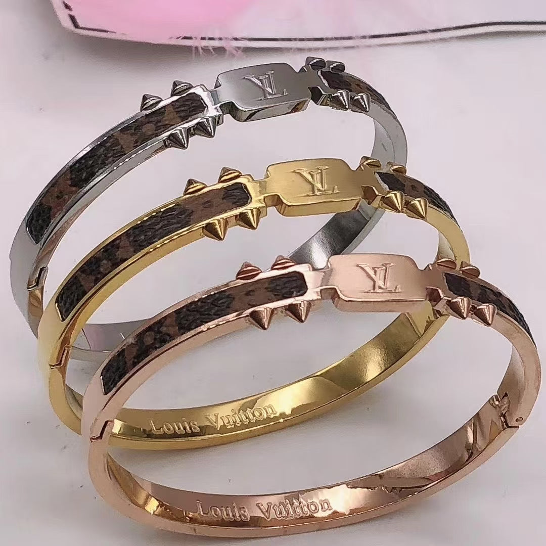 Louis Vuitton Hinged Monogram Bracelet Trio