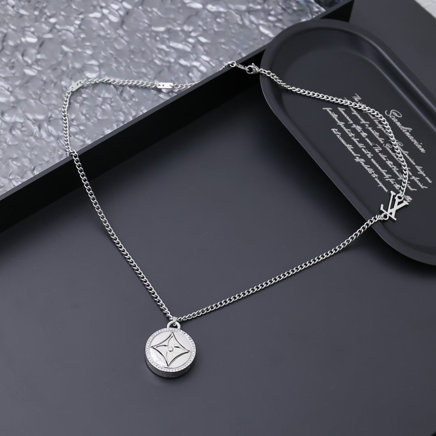 Louis Vuitton Star Emblem Pendant Necklace – Silver with LV Charm