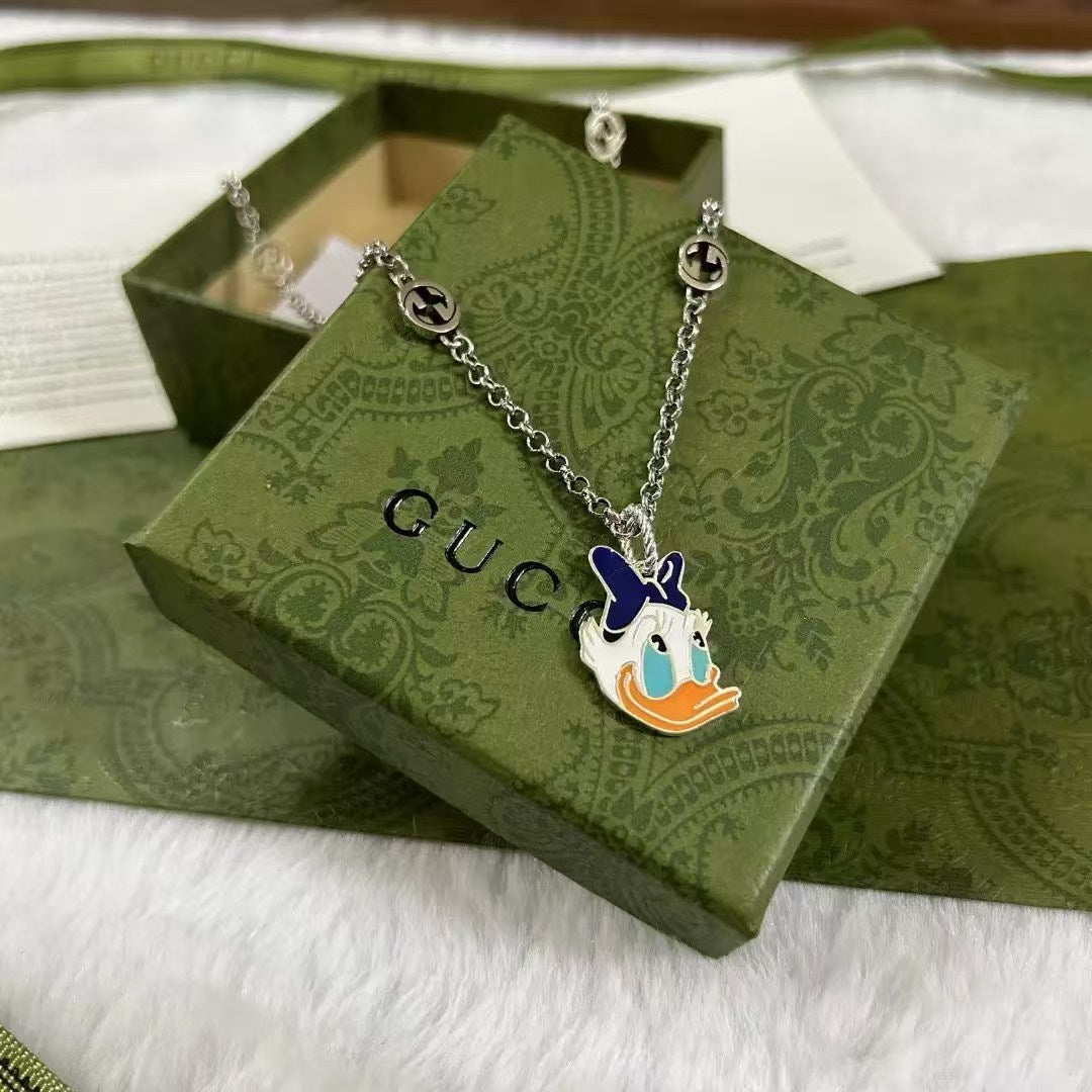 Gucci Daisy Duck Pendant Necklace – Disney Collaboration