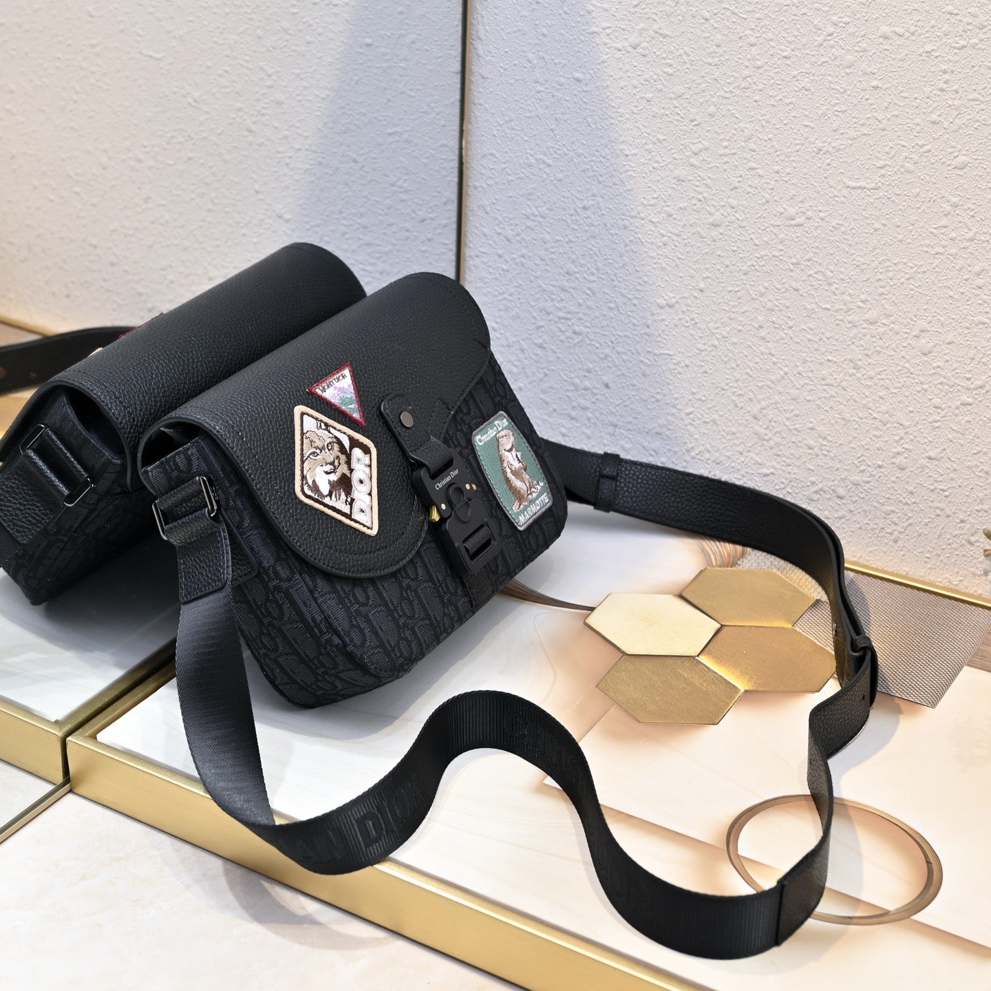 Christian Dior Explorer Shoulder Bag Collection – Patchwork Monogram Series