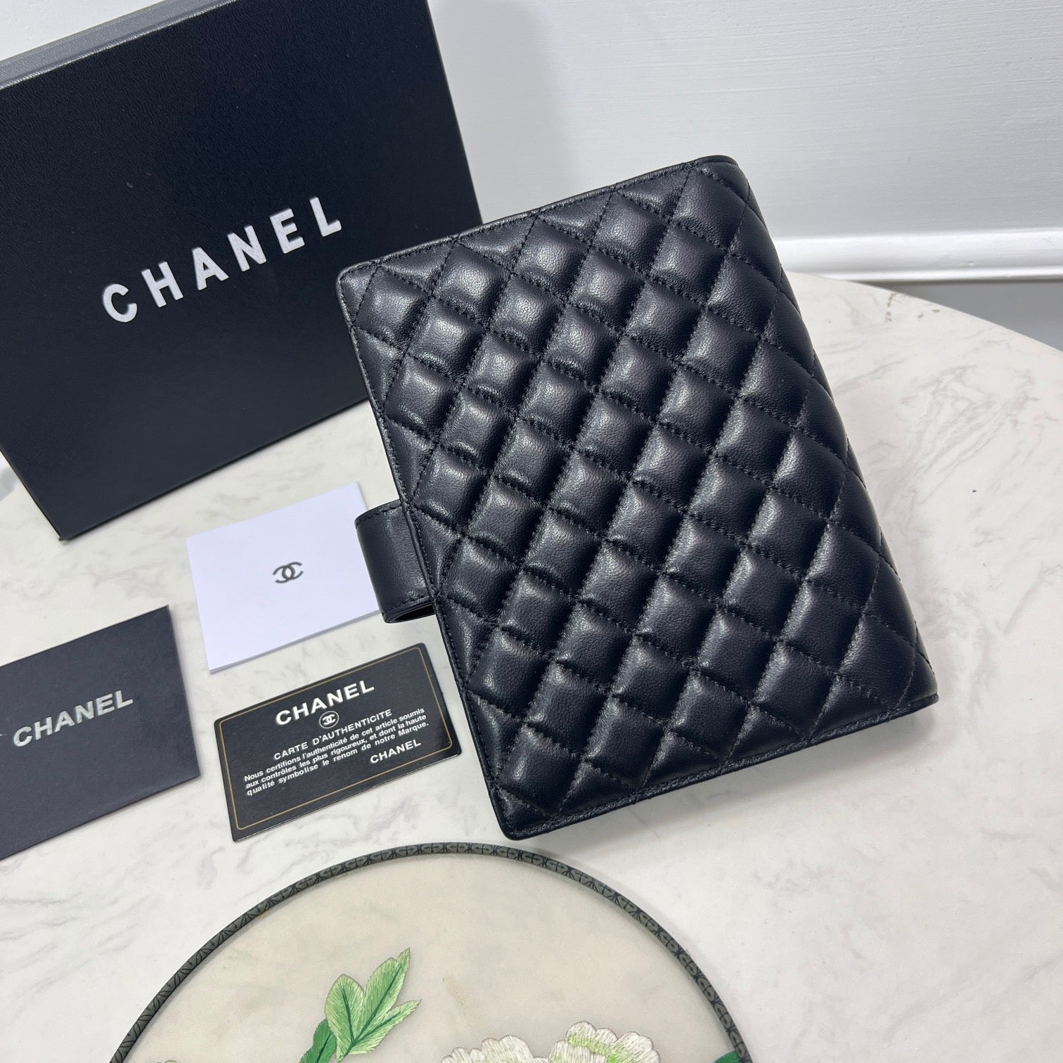 Chanel Quilted Agenda – Black Leather Edition