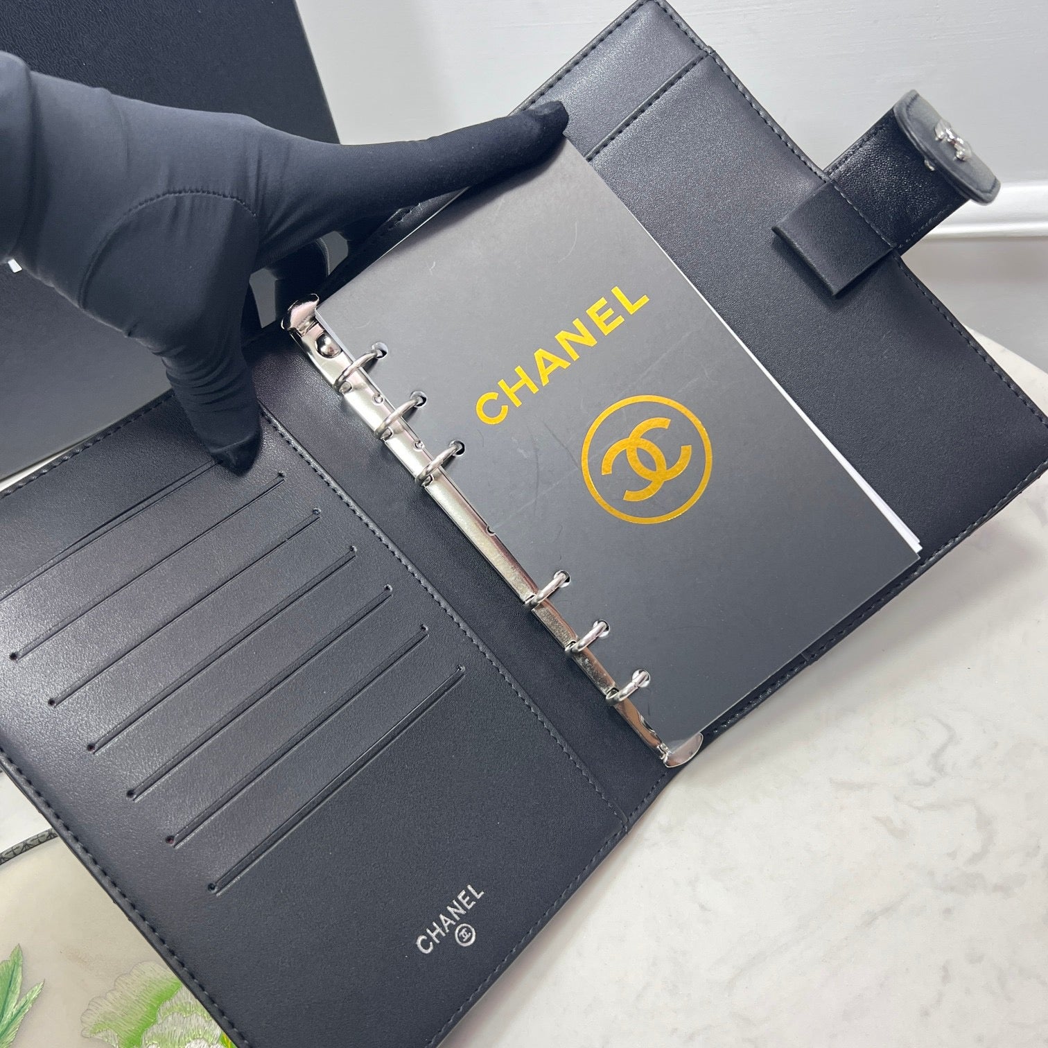 Chanel Quilted Agenda – Black Leather Edition