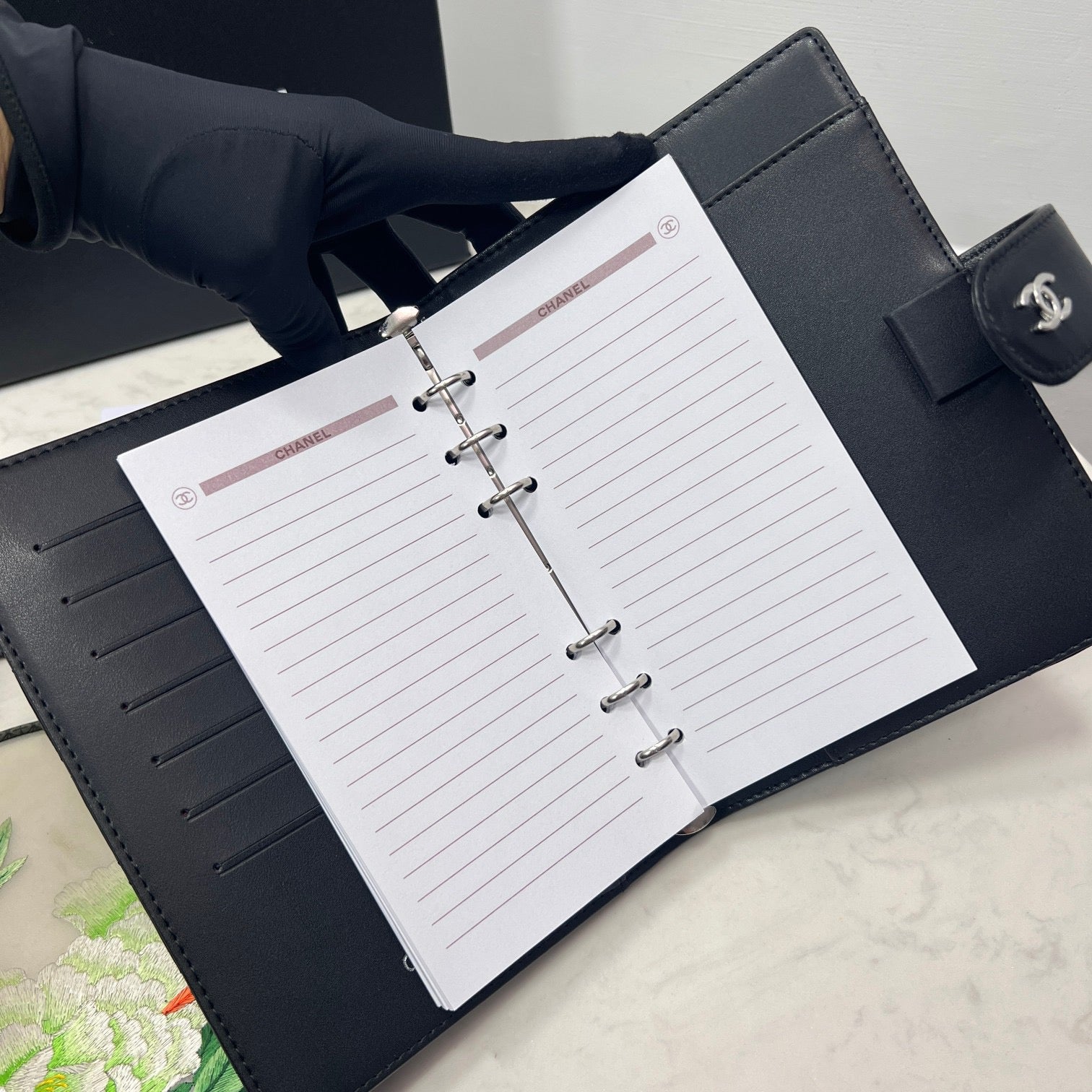 Chanel Quilted Agenda – Black Leather Edition