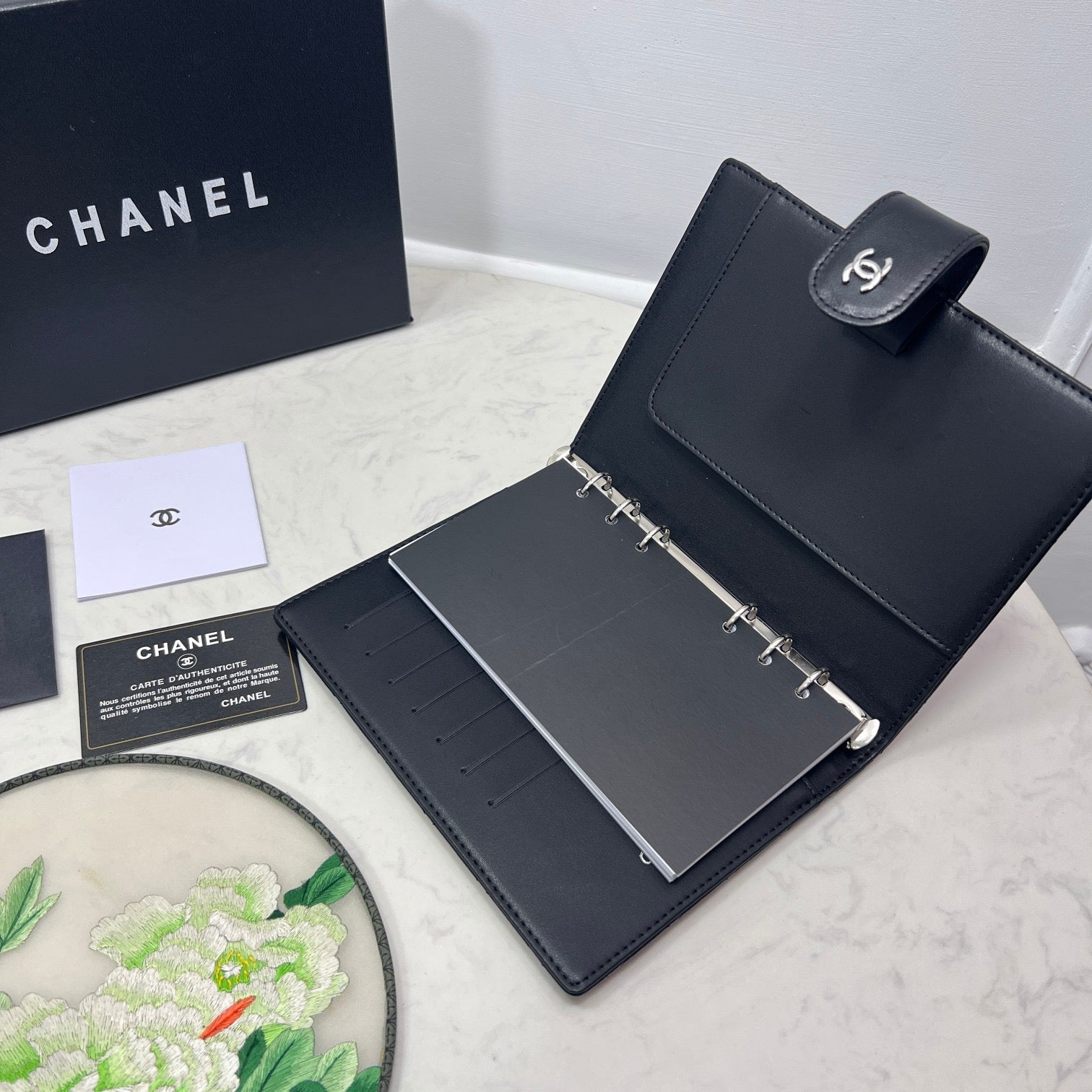 Chanel Quilted Agenda – Black Leather Edition