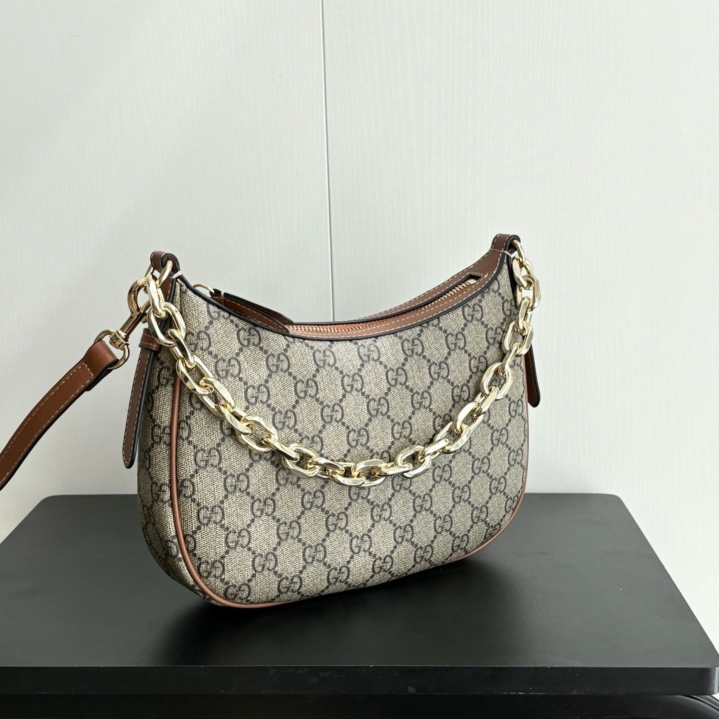 Gucci GG Embossed Chain Shoulder Bag Collection