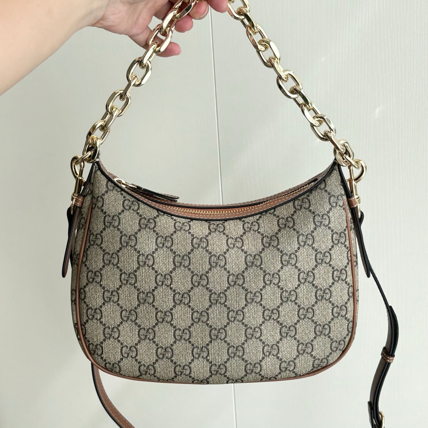 Gucci GG Embossed Chain Shoulder Bag Collection