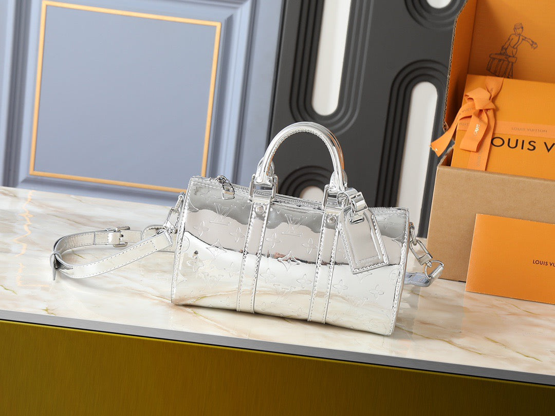 Louis Vuitton Monogram Mirror Alma BB – Silver Edition