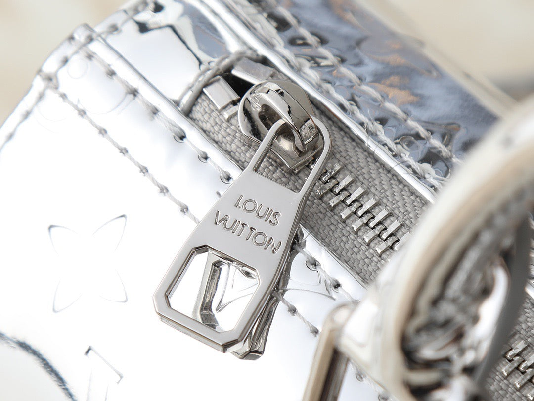 Louis Vuitton Monogram Mirror Alma BB – Silver Edition