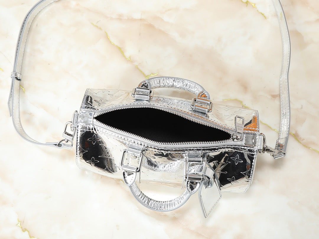 Louis Vuitton Monogram Mirror Alma BB – Silver Edition