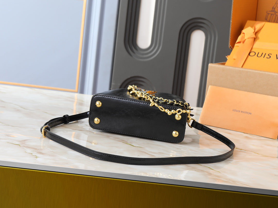 Louis Vuitton Metallic Logo Handbag Collection – Dual Size Luxe Series