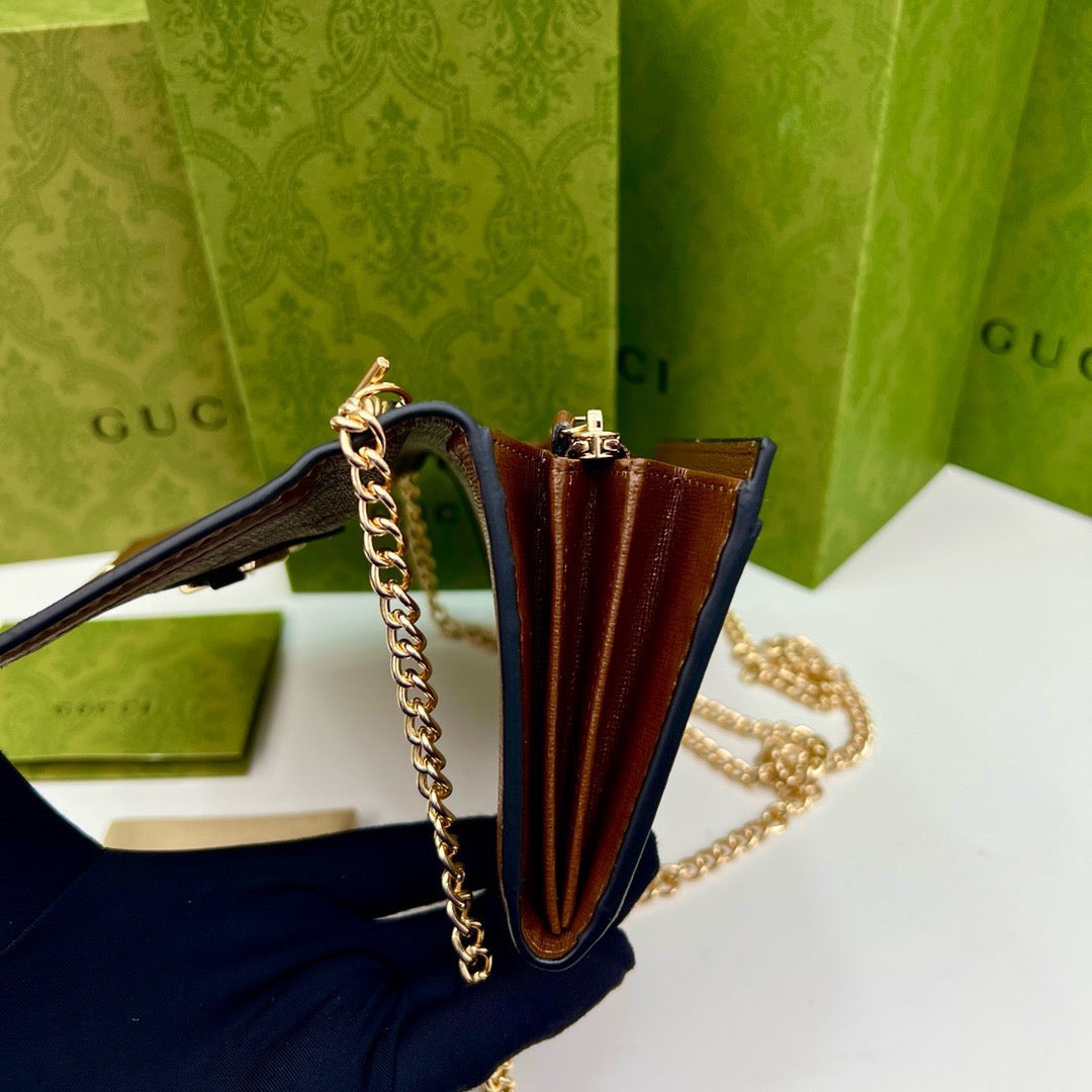 Gucci Horsebit GG Chain Wallet