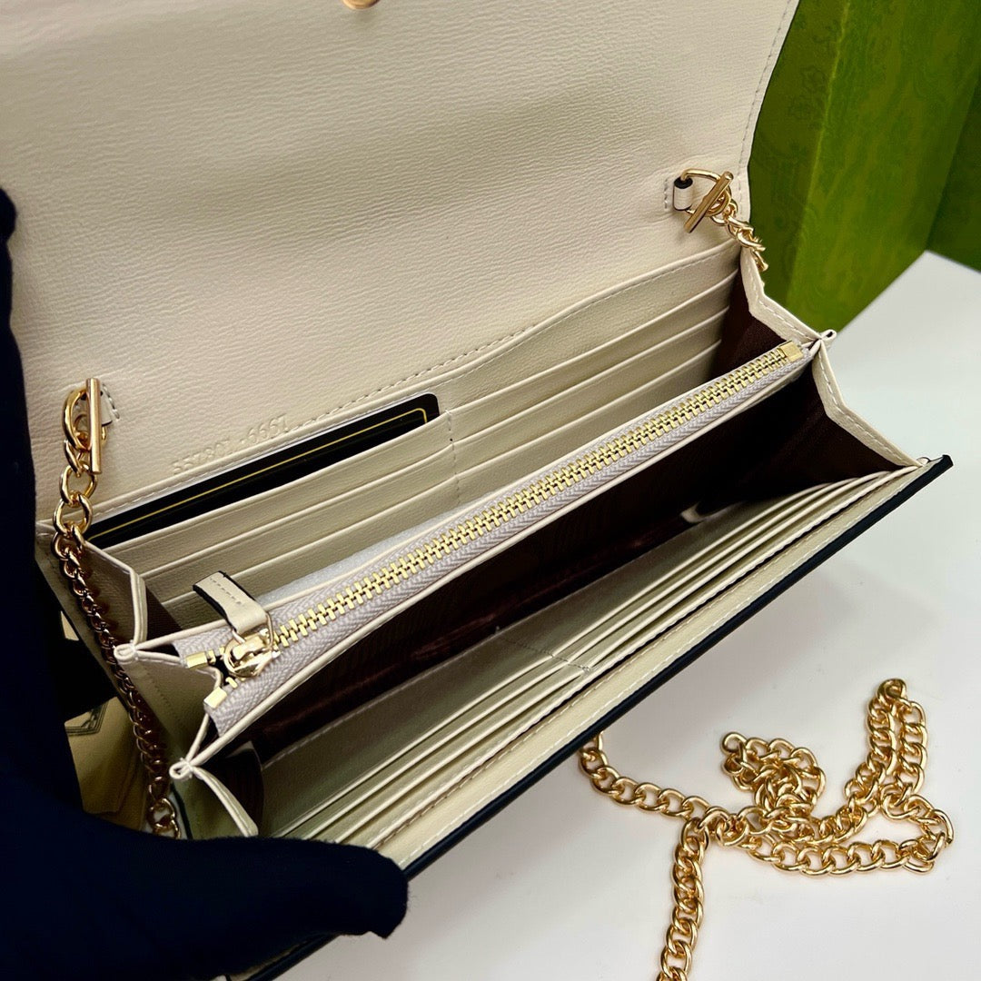 Gucci Horsebit GG Chain Wallet