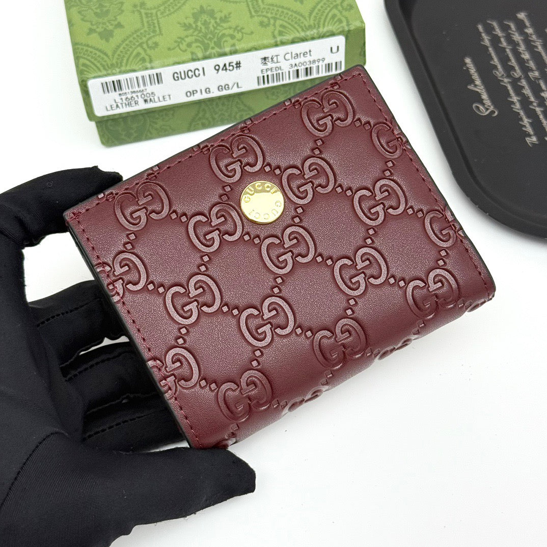 Gucci GG Embossed Leather Wallet