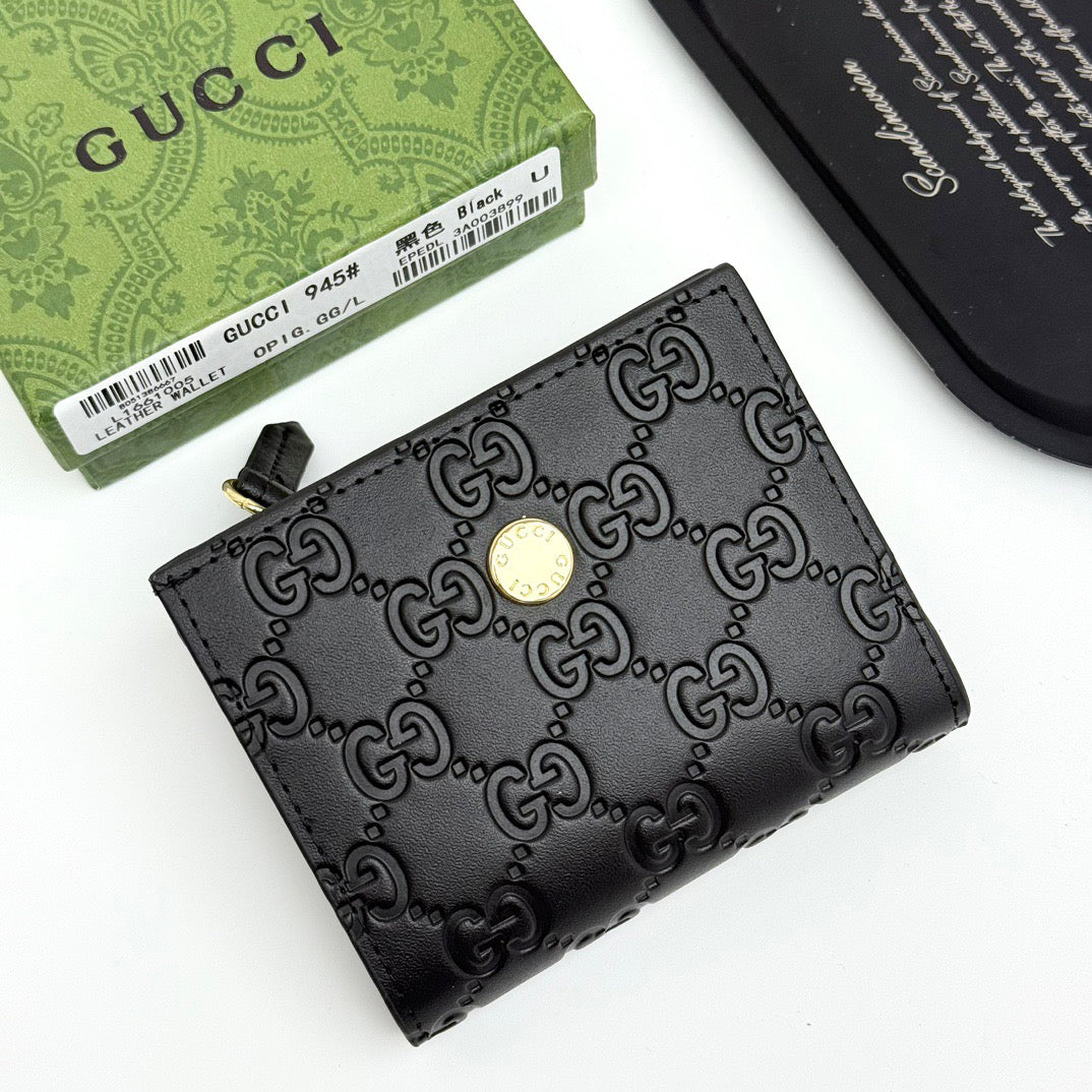 Gucci GG Embossed Leather Wallet