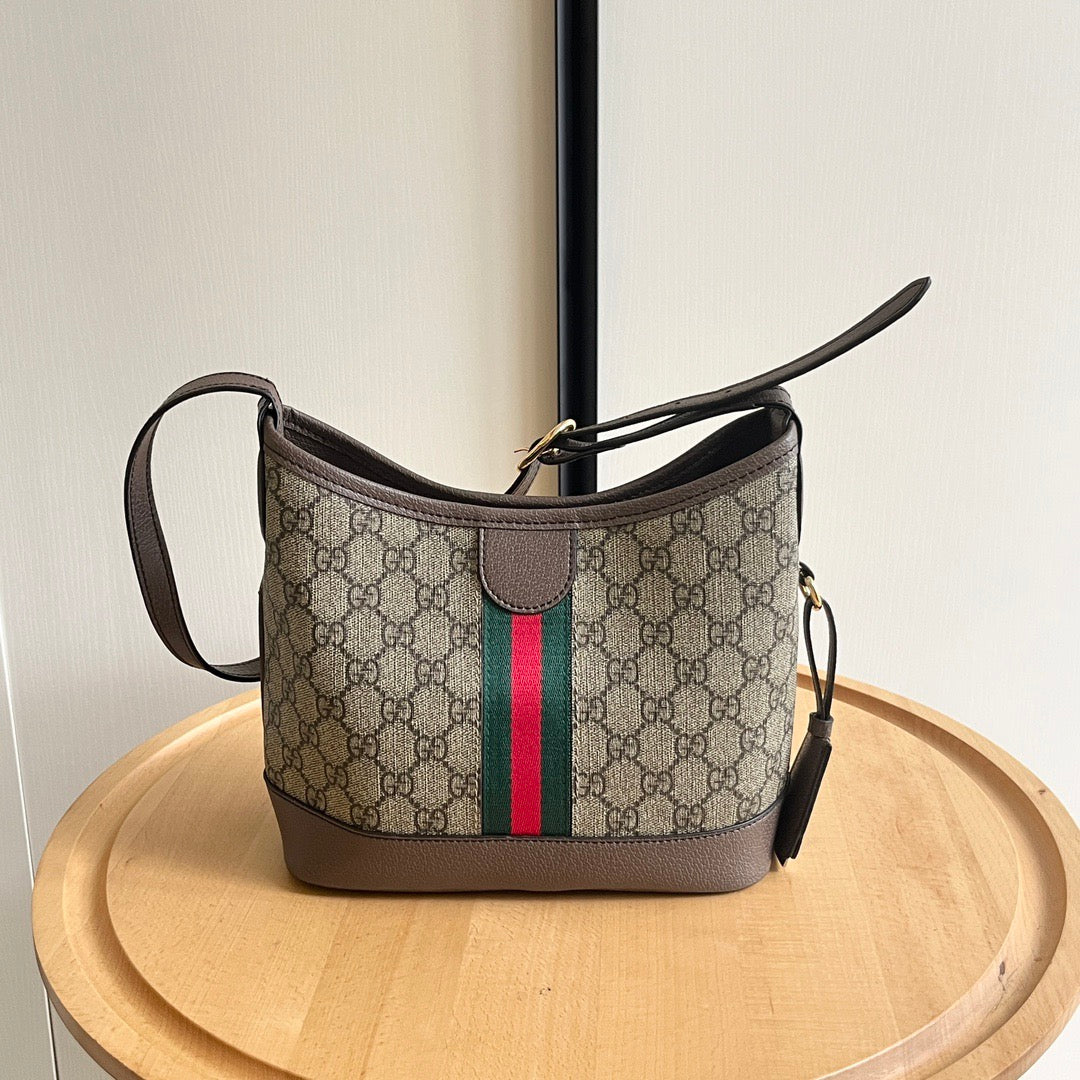 Gucci GG Stripe Shoulder Bag Collection
