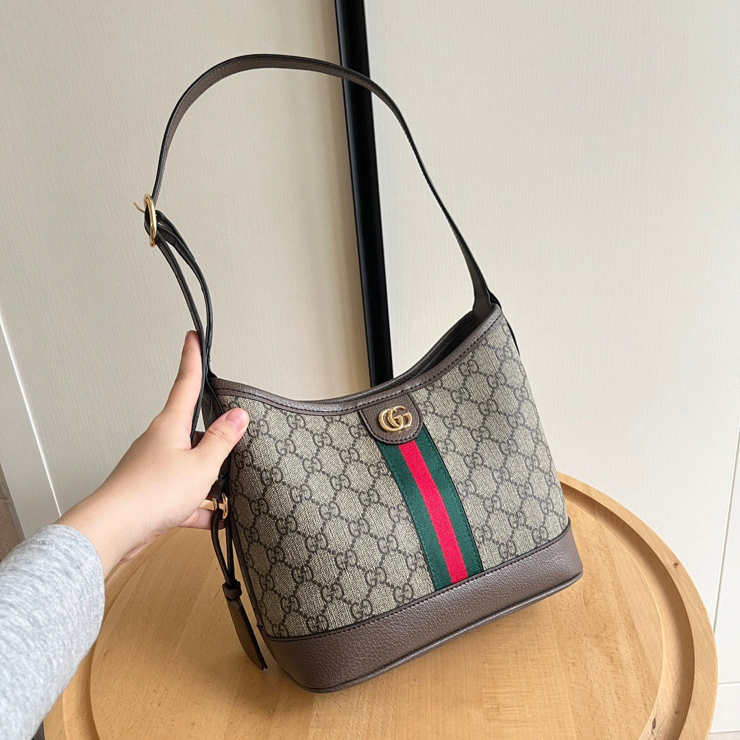 Gucci GG Stripe Shoulder Bag Collection
