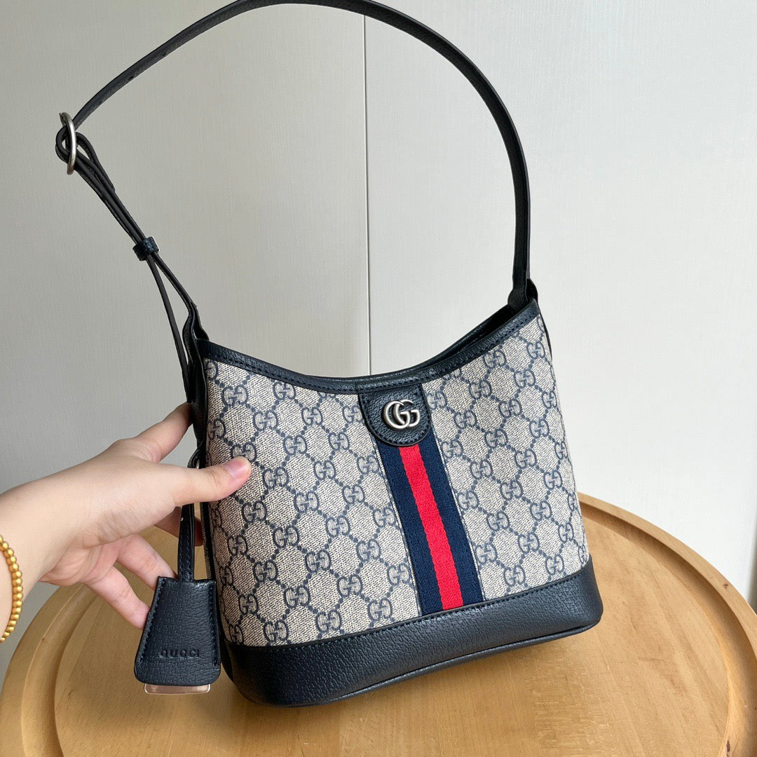 Gucci GG Stripe Shoulder Bag Collection