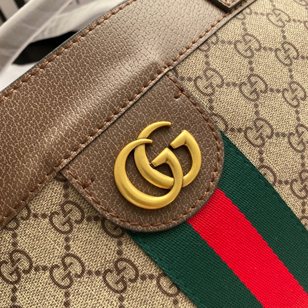 Gucci Ophidia GG Monogram Tote Bag with Matching Pouch