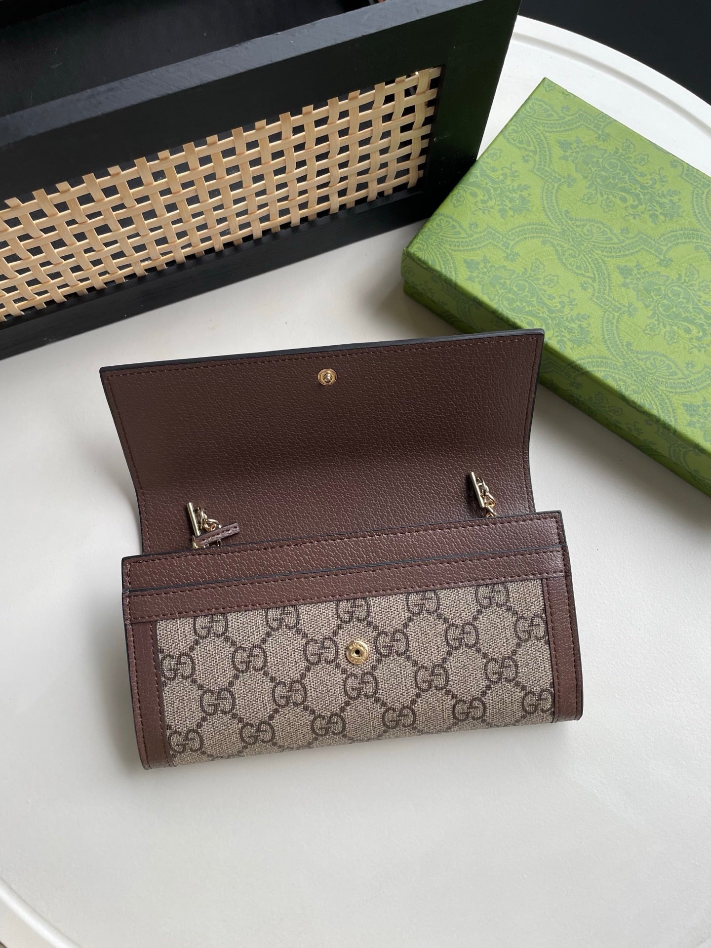 Gucci GG Monogram Shoulder Bag & Wallet – Matching Set