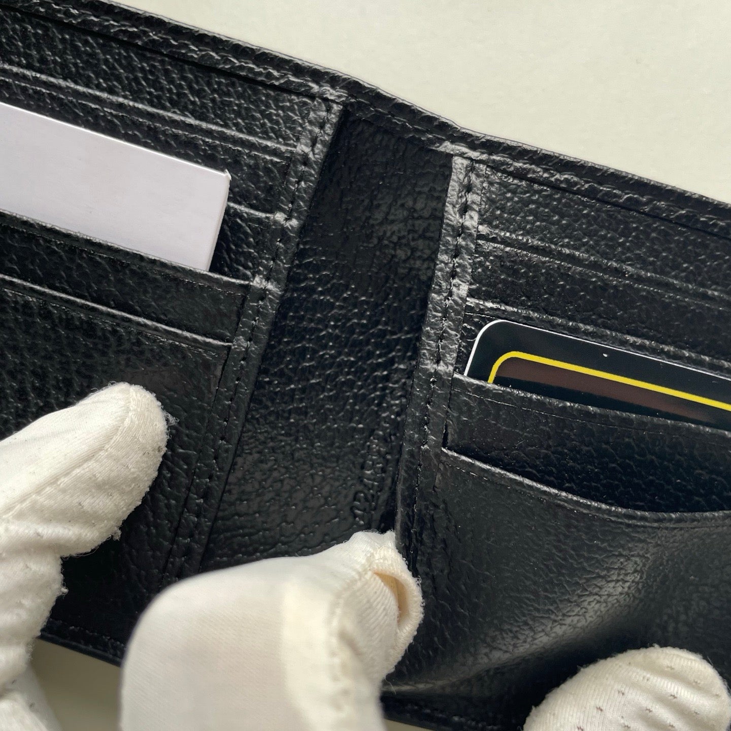 Gucci GG Supreme Canvas Wallet – Black Monogram with Metallic GG Logo