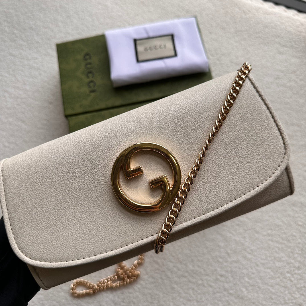 Gucci GG Monogram Chain Wallet Collection