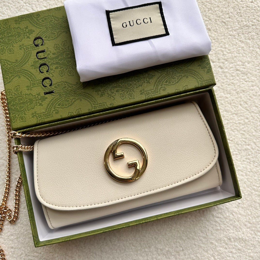 Gucci GG Monogram Chain Wallet Collection