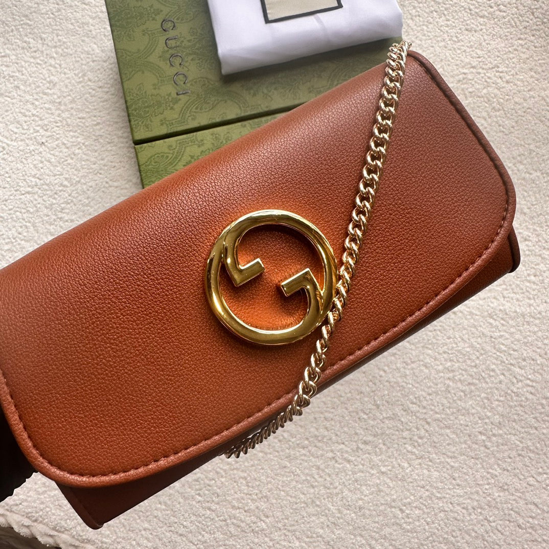 Gucci GG Monogram Chain Wallet Collection