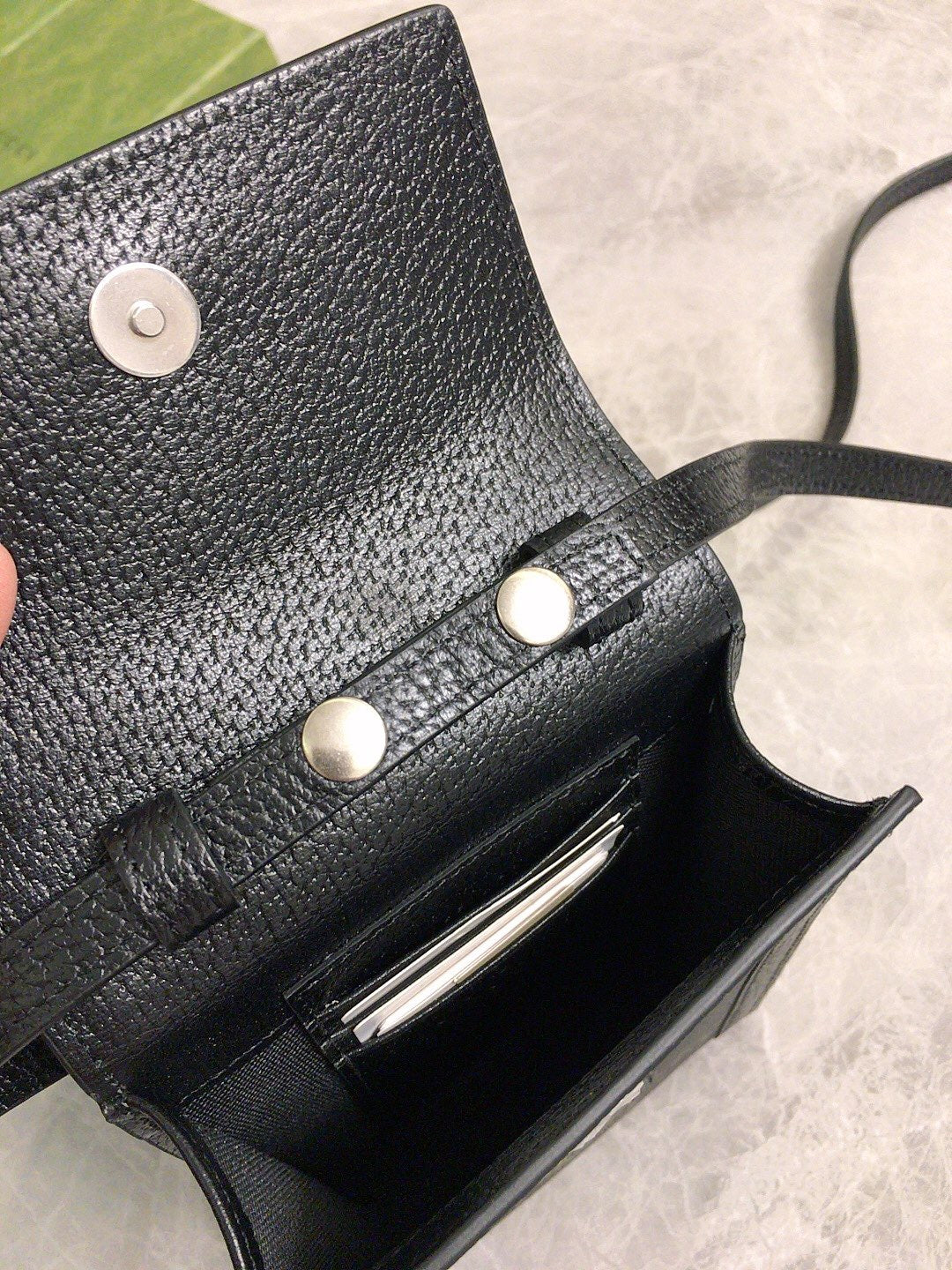 Gucci GG Embossed Leather Pouch Wallet