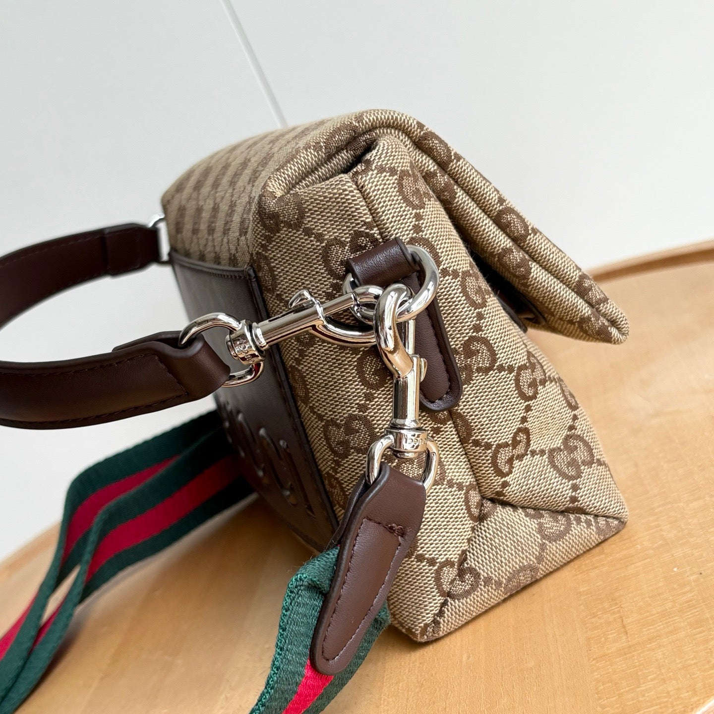 Gucci GG Monogram Shoulder Bag – Black & Beige Variants