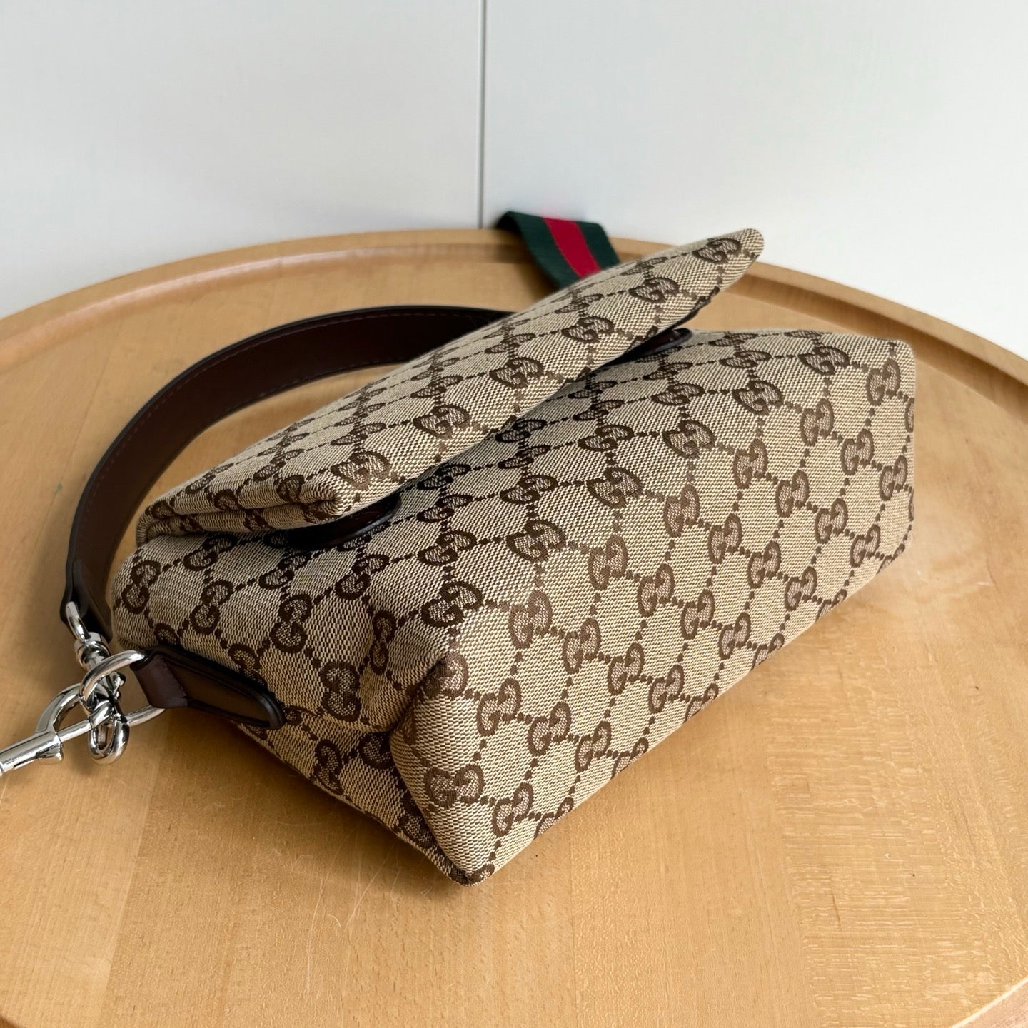 Gucci GG Monogram Shoulder Bag – Black & Beige Variants