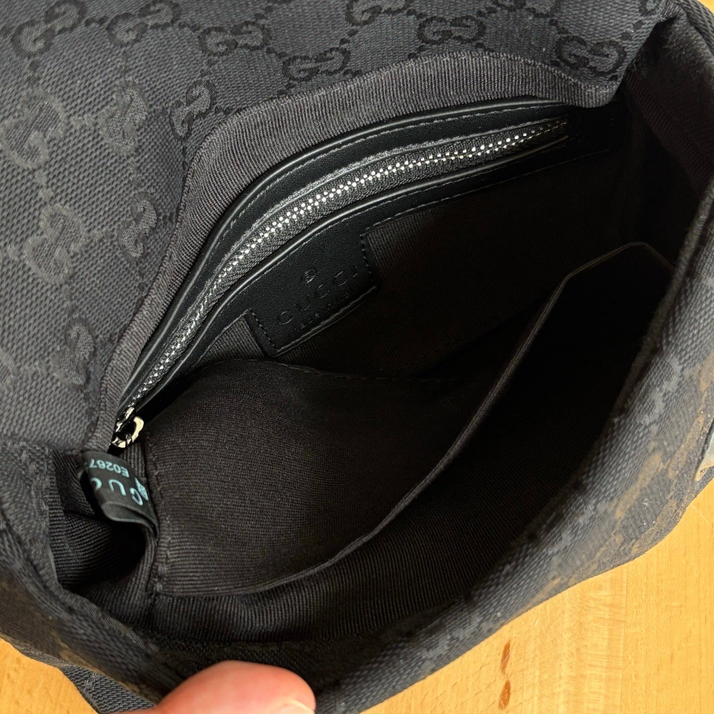 Gucci GG Monogram Shoulder Bag – Black & Beige Variants