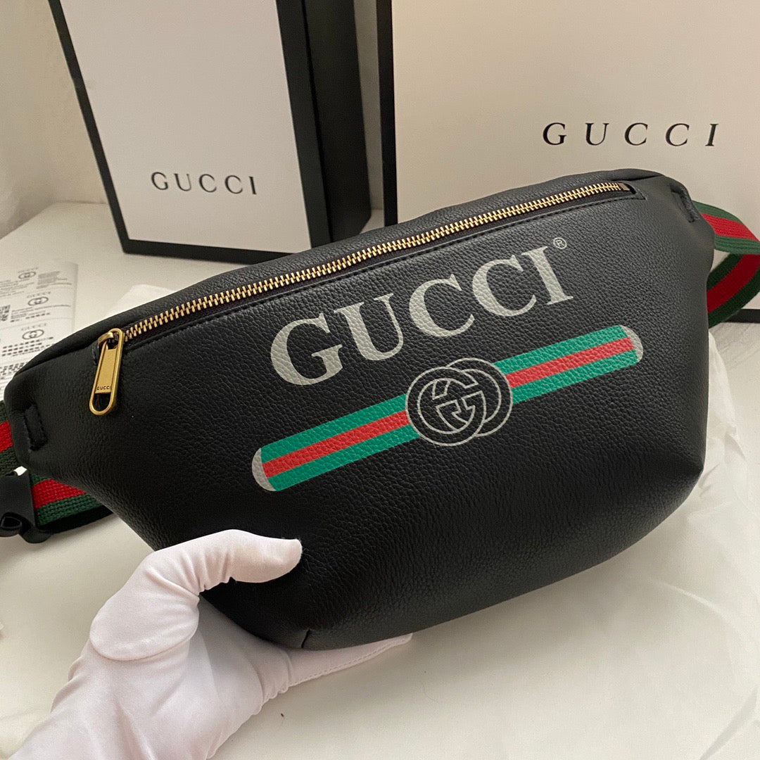 Gucci Logo Belt Bag – Red, White & Black Variants
